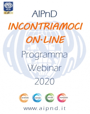 INCONTRIAMOCI ON LINE - Programma Webinar 2020