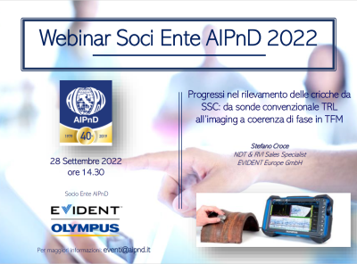 WEBINAR SOCI ENTE AIPND - EVIDENT/OLYMPUS ITALIA SRL 28.09.2022
