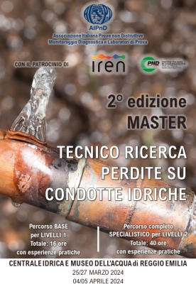 MASTER TECNICO RICERCA PERDITE SU CONDOTTE IDRICHE 2024