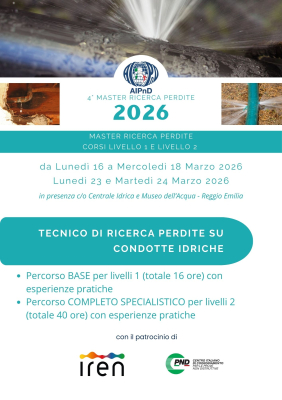 MASTER TECNICO RICERCA PERDITE SU CONDOTTE IDRICHE 2026